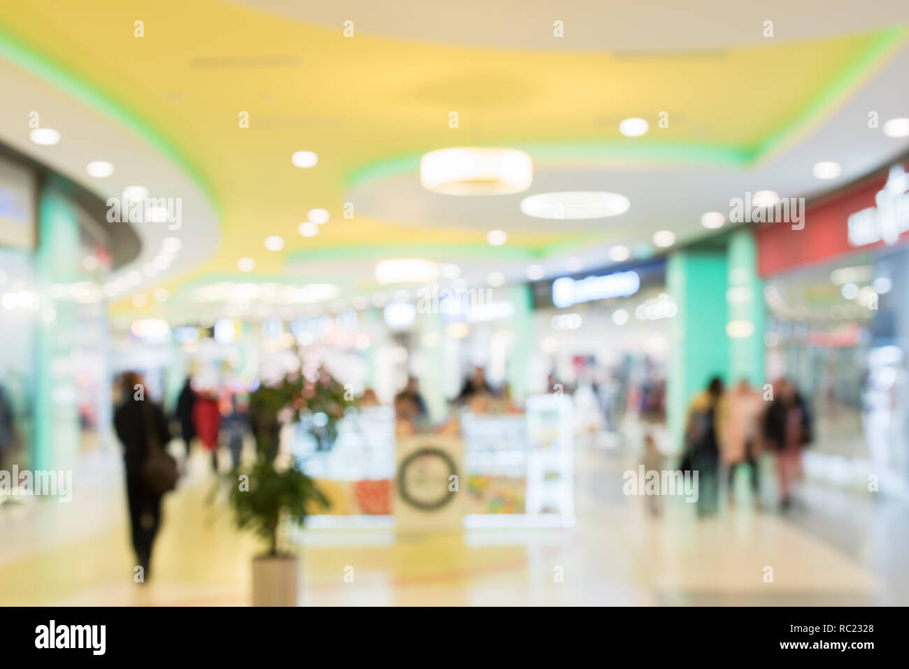 Image floue de shopping mall Banque D'Images