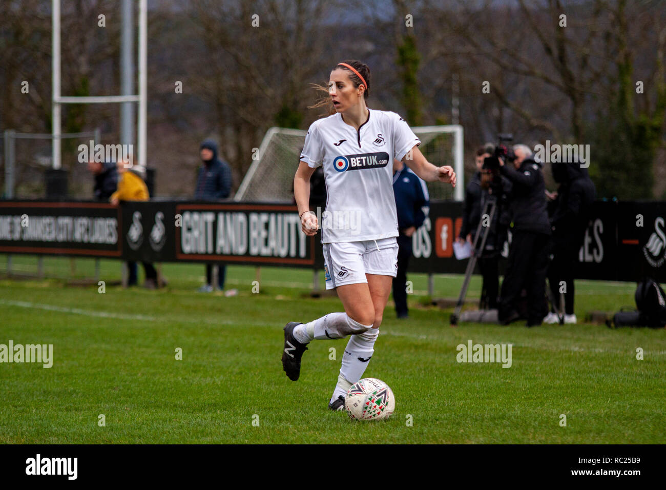 Swansea City Chers Cardiff City hôte Femmes dans le Women's Welsh Premier League à Llandarcy Academy of Sport. Lewis Mitchell/YCPD. Banque D'Images