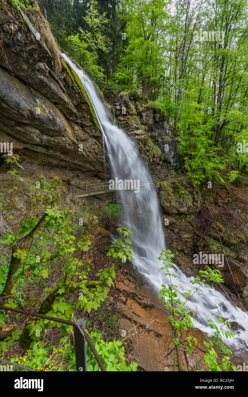 Vue sur la cascade de Giessbach, Suisse Banque D'Images