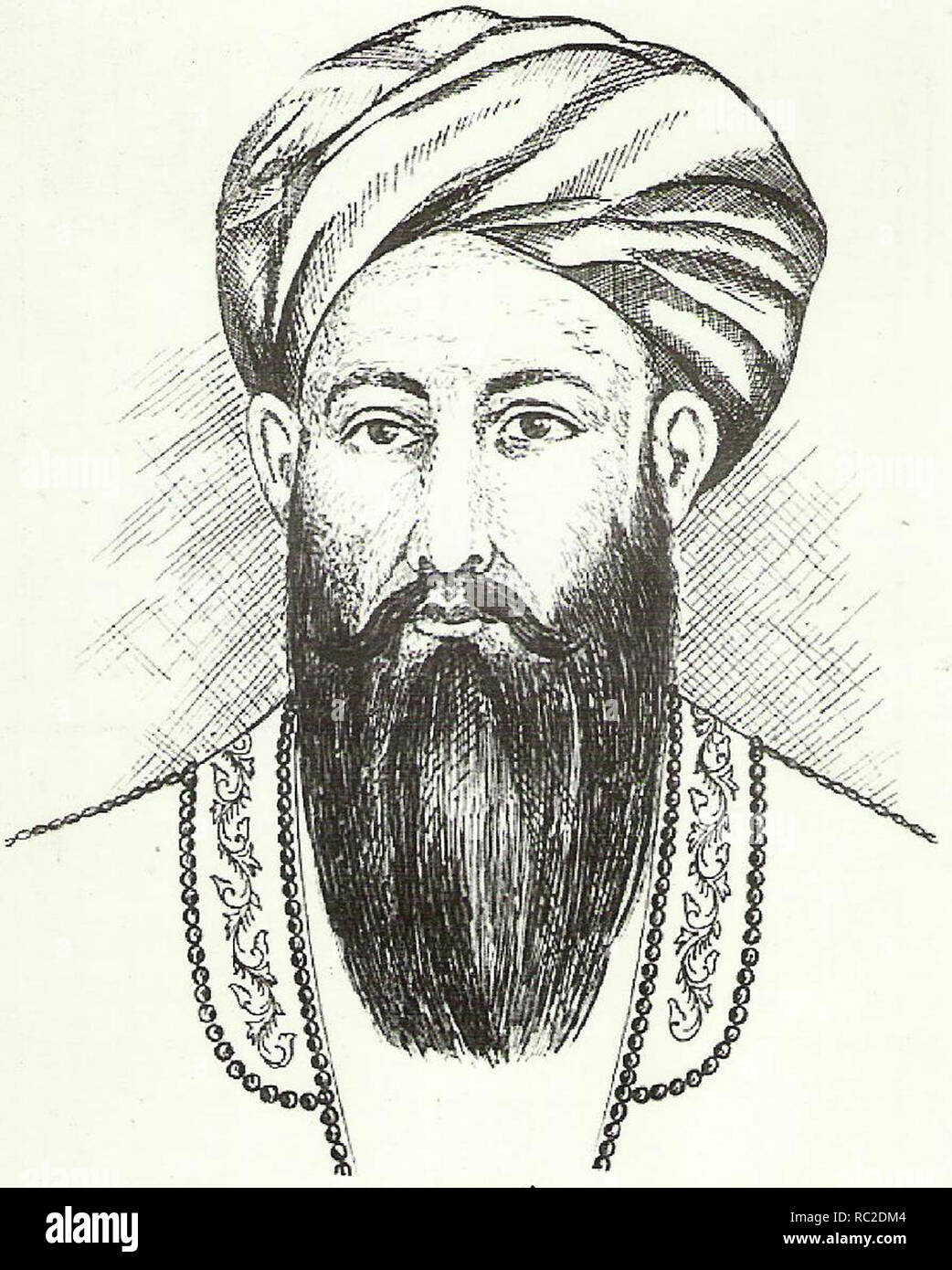 Mohammad Afzal Khan (1811 - 1867)‎ Émir de l'Afghanistan de 1865 à 1867 Banque D'Images