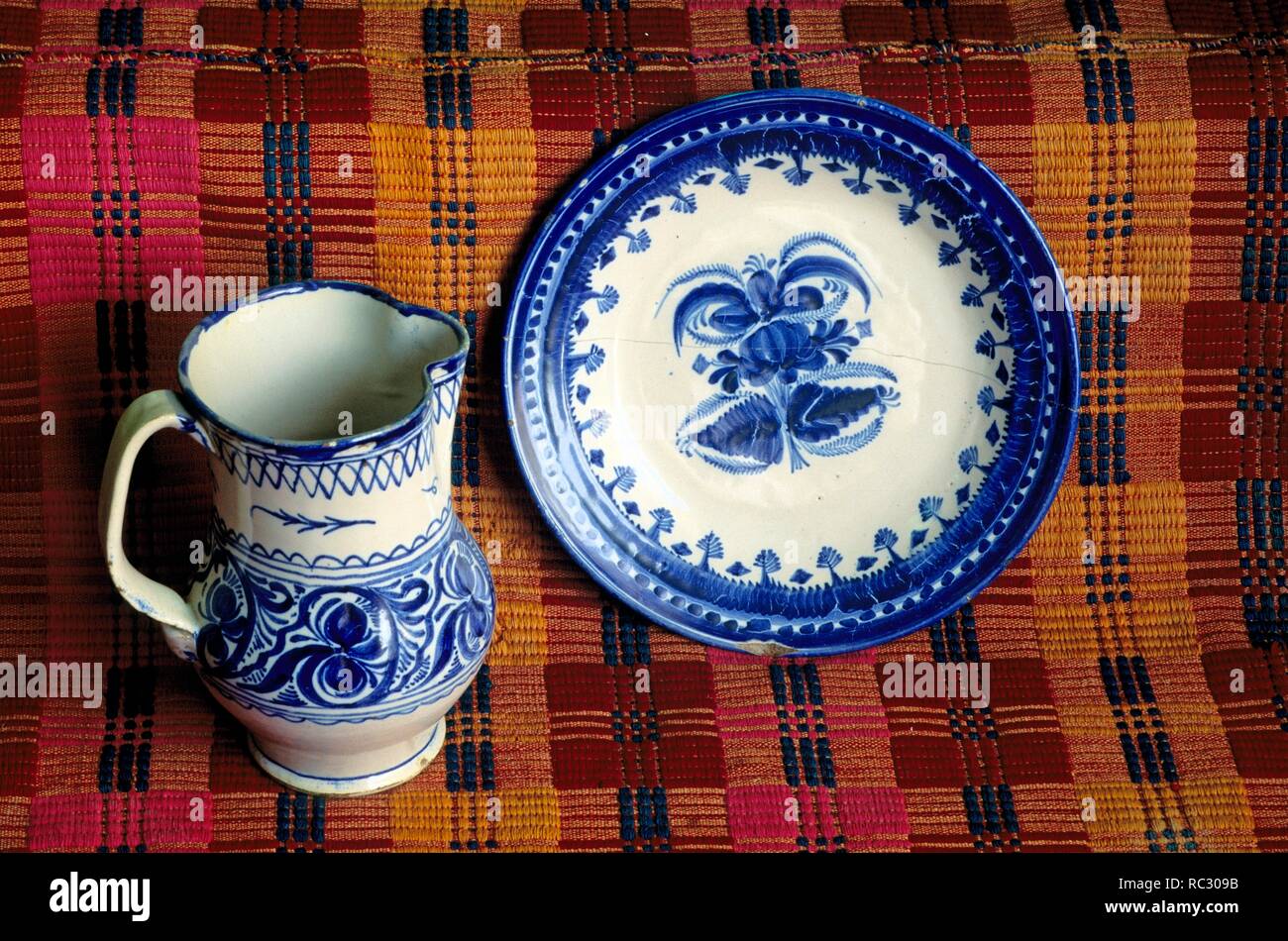 Espagne - La Huerta de Murcia (district) - MURCIA. Alcantarilla, 'Museo de la Huerta' : (musée de la région irriguée) cheramics / poterie traditionnelle ; Banque D'Images