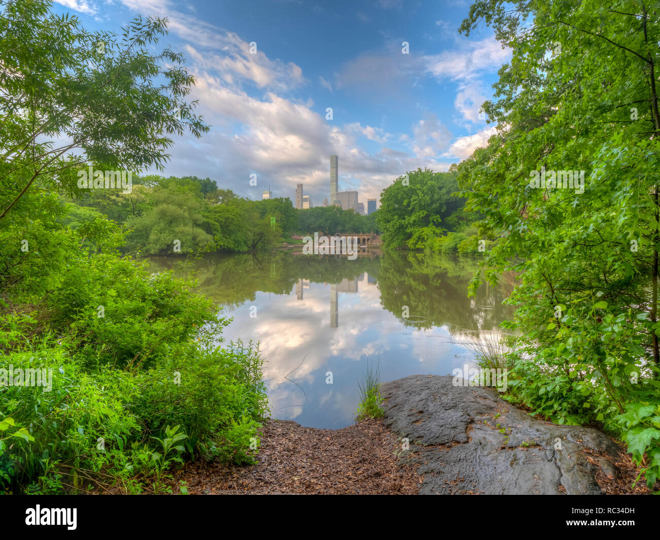 Central Park, Manhattan, New York au printemps Banque D'Images