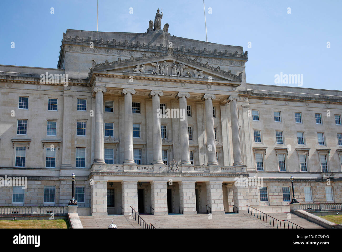 Édifices du Parlement, Stormont Estate, Belfast, Irlande du Nord/ Nordirland (nur für redaktionelle Verwendung. Keine Werbung. Referenzdatenbank : ht Banque D'Images