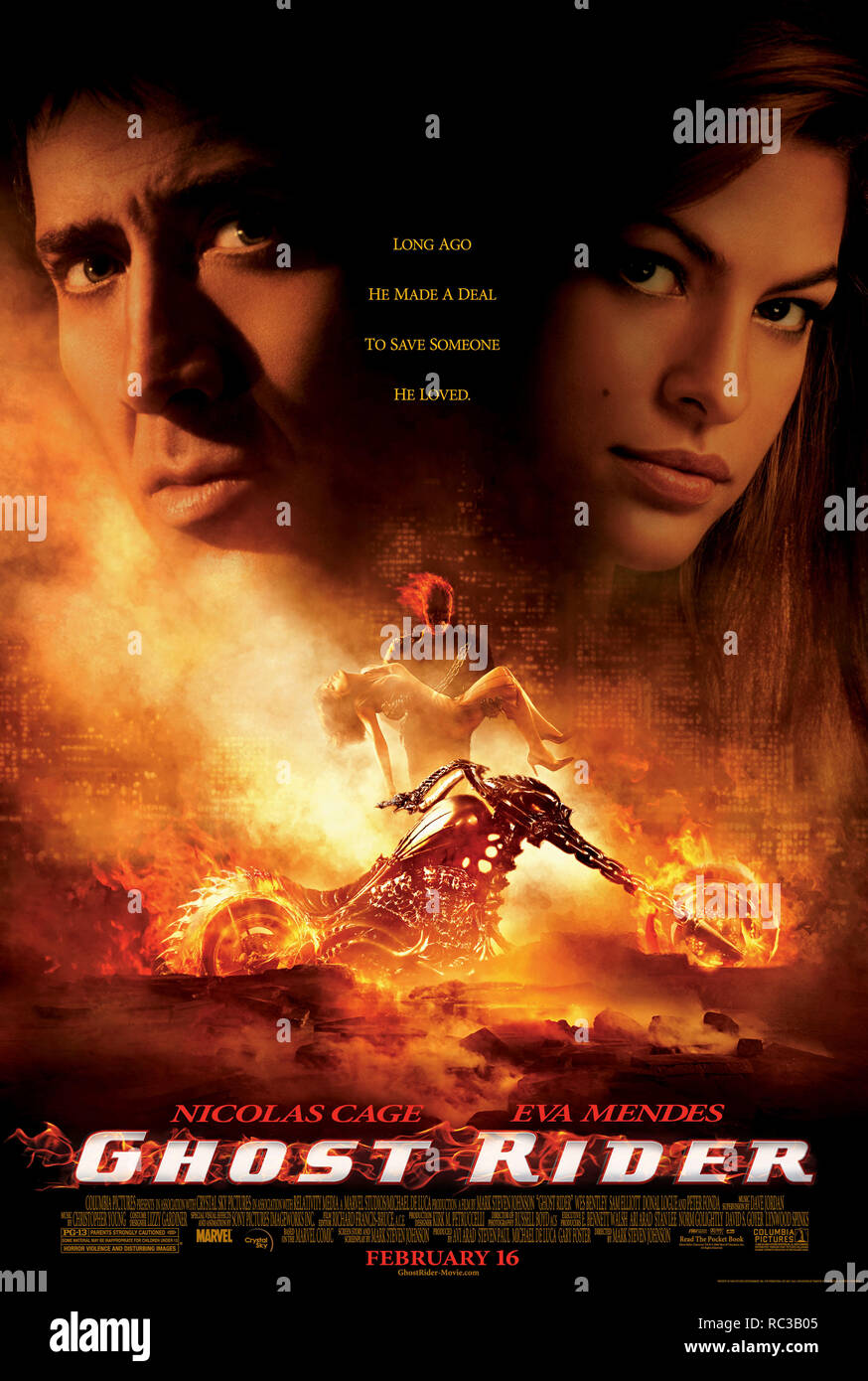 Titre original : Ghost Rider. Titre en anglais : Ghost Rider. Année : 2007. Réalisateur : MARK STEVEN JOHNSON. Credit : Columbia Pictures / Album Banque D'Images