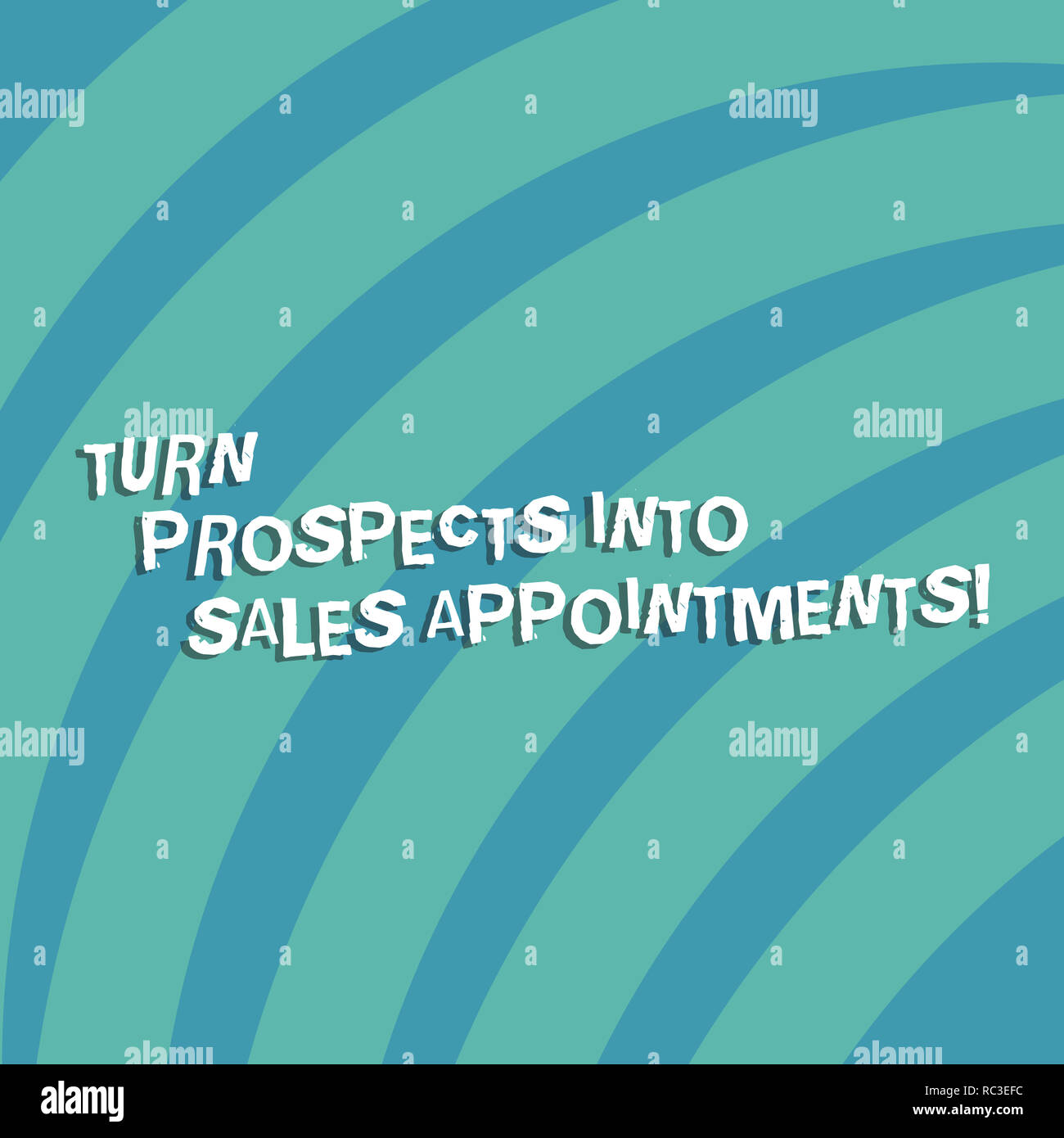 Signe texte montrant son tour les prospects en ventes des nominations. Photo conceptuelle pour convertir les demandes clients en demi-teinte en quart de cercle blanc réservé à poste Banque D'Images