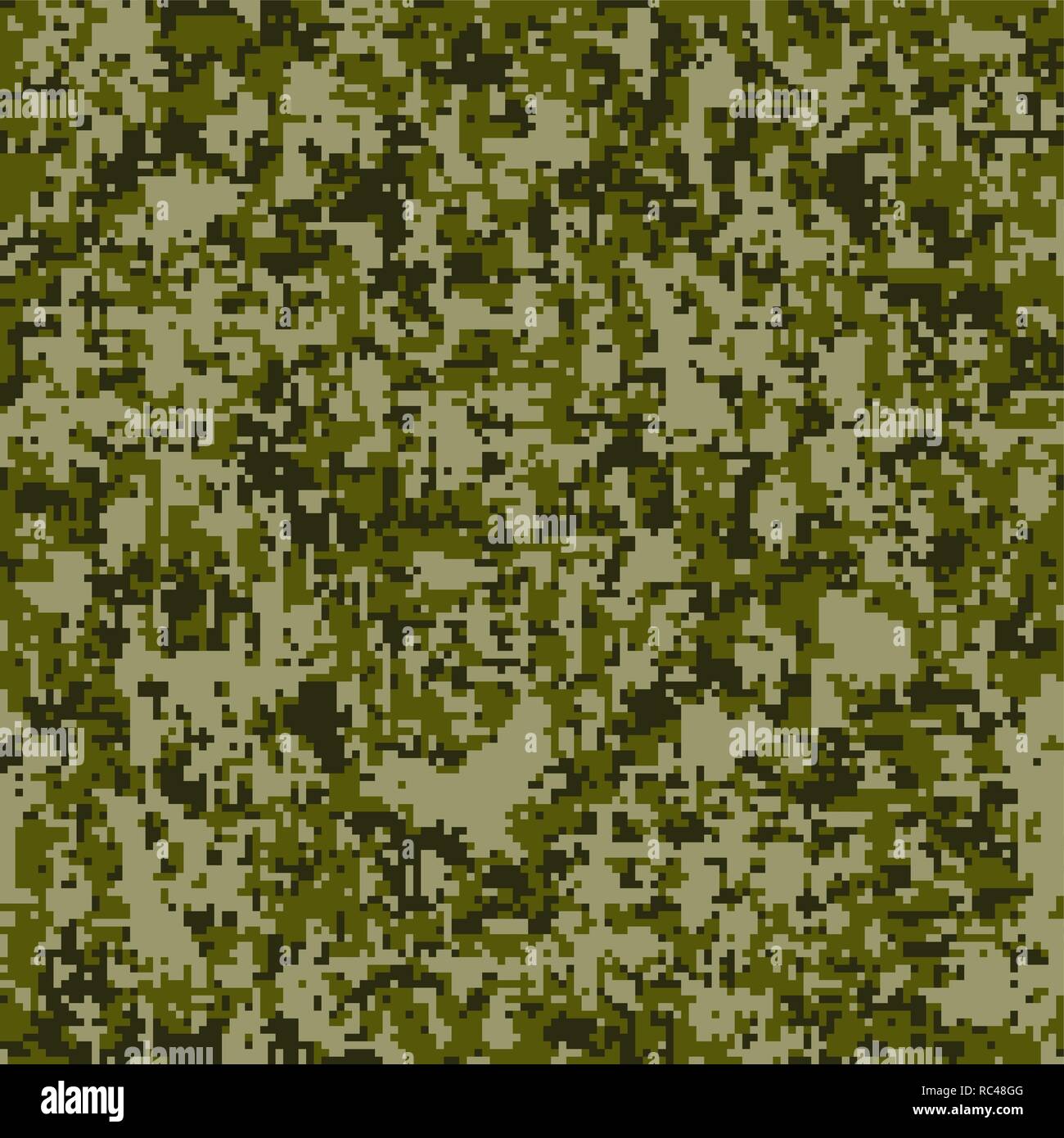 Camouflage numérique modèle homogène. Géométrique abstrait texture militaire. Tissu élégant moderne répétant avec fond textile données QR Camo Pixel F Illustration de Vecteur