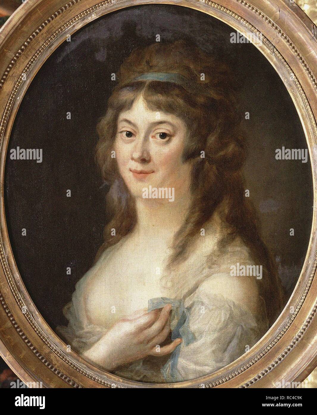 Portrait de Madame Roland (1754-1793). Musée : Musée de l'histoire de la France, Le Château de Versailles. Auteur : Heinsius, Johann Julius. Banque D'Images
