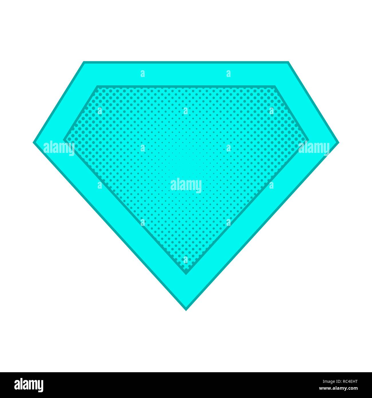 Logo couleur super lumineux avec effet de demi-teinte, sur fond blanc. Vector illustration. Illustration de Vecteur