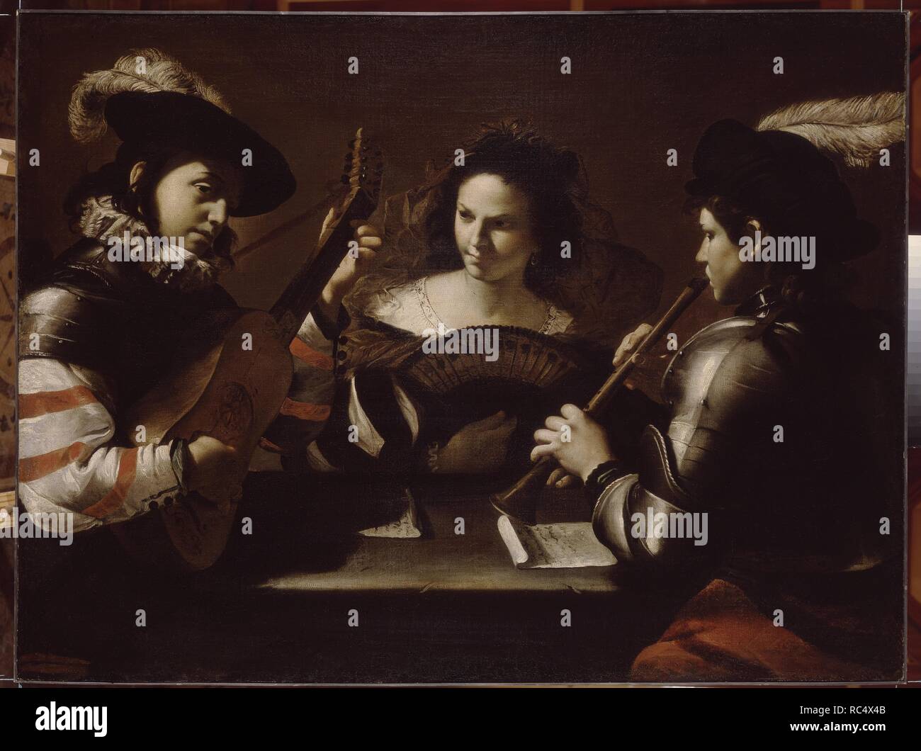 Les concerts. Musée : Etat de l'Ermitage, Saint-Pétersbourg. Auteur : PRETI, Mattia. Banque D'Images