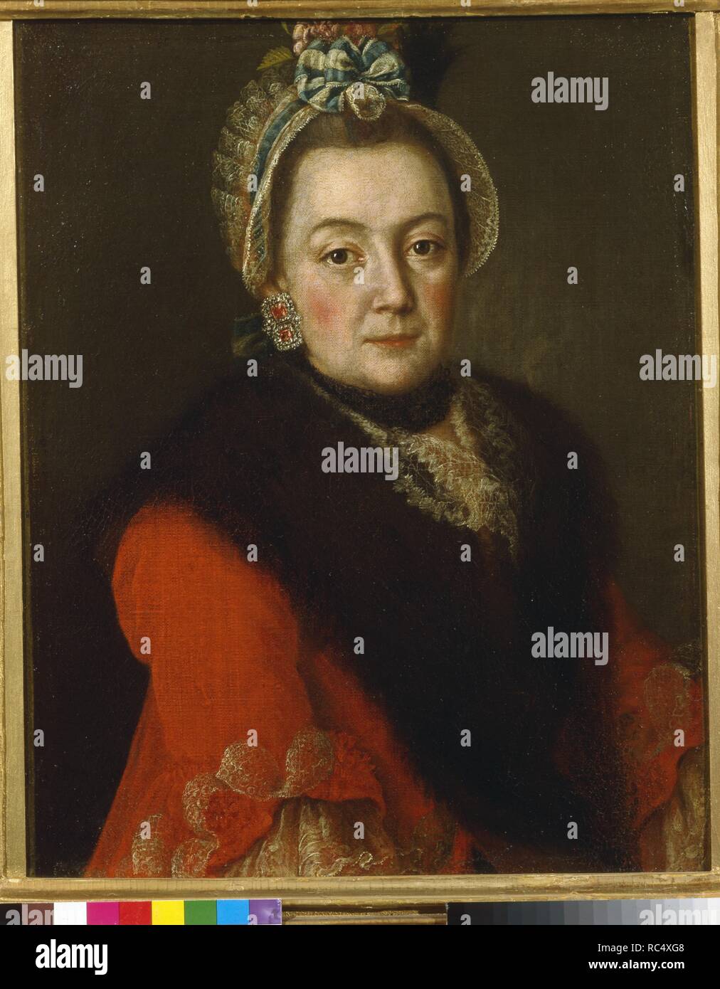 Portrait d'Anna Ivanovna. Kolycheva Musée : Musée d'histoire de l'État de Moscou. Auteur : ANTROPOV, Alexei Petrovitch. Banque D'Images