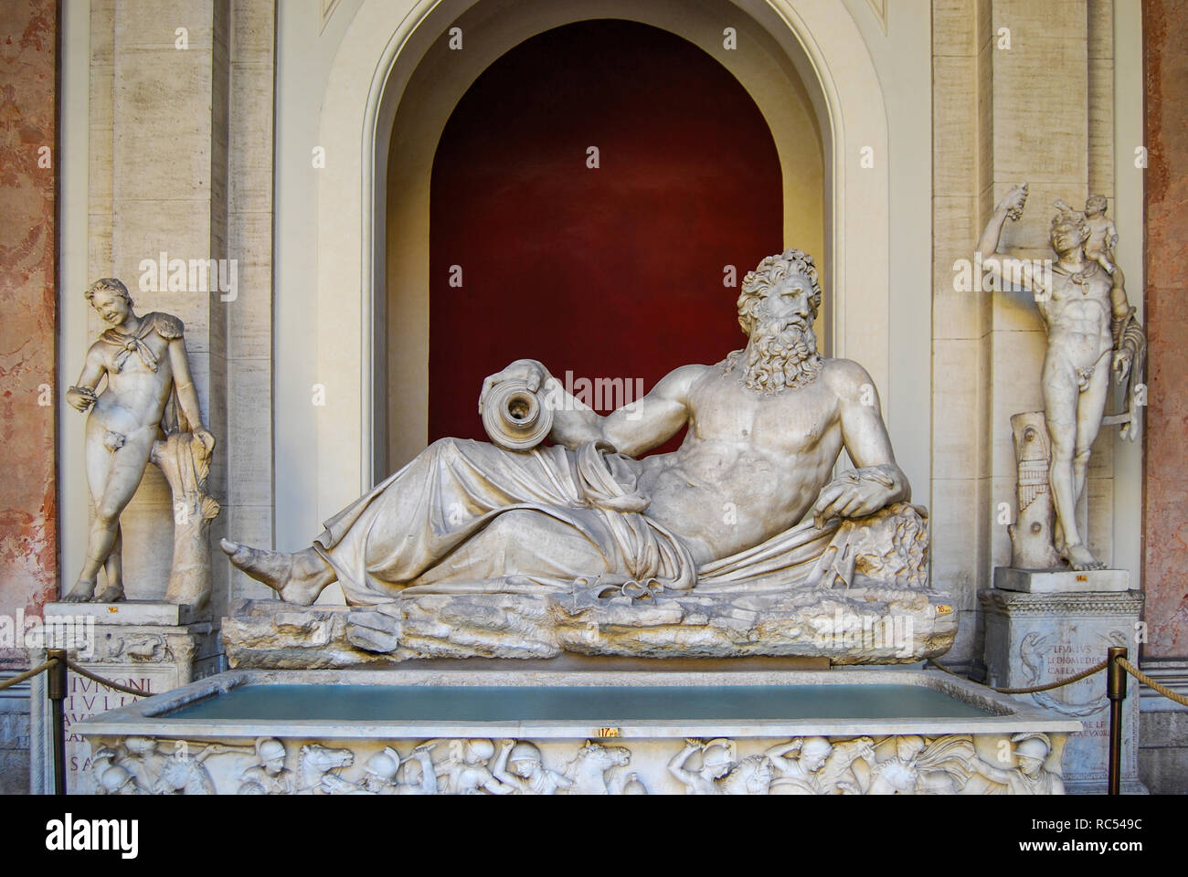 Baignoire de l'empereur au musée du Vatican, Cité du Vatican, Italie Banque D'Images