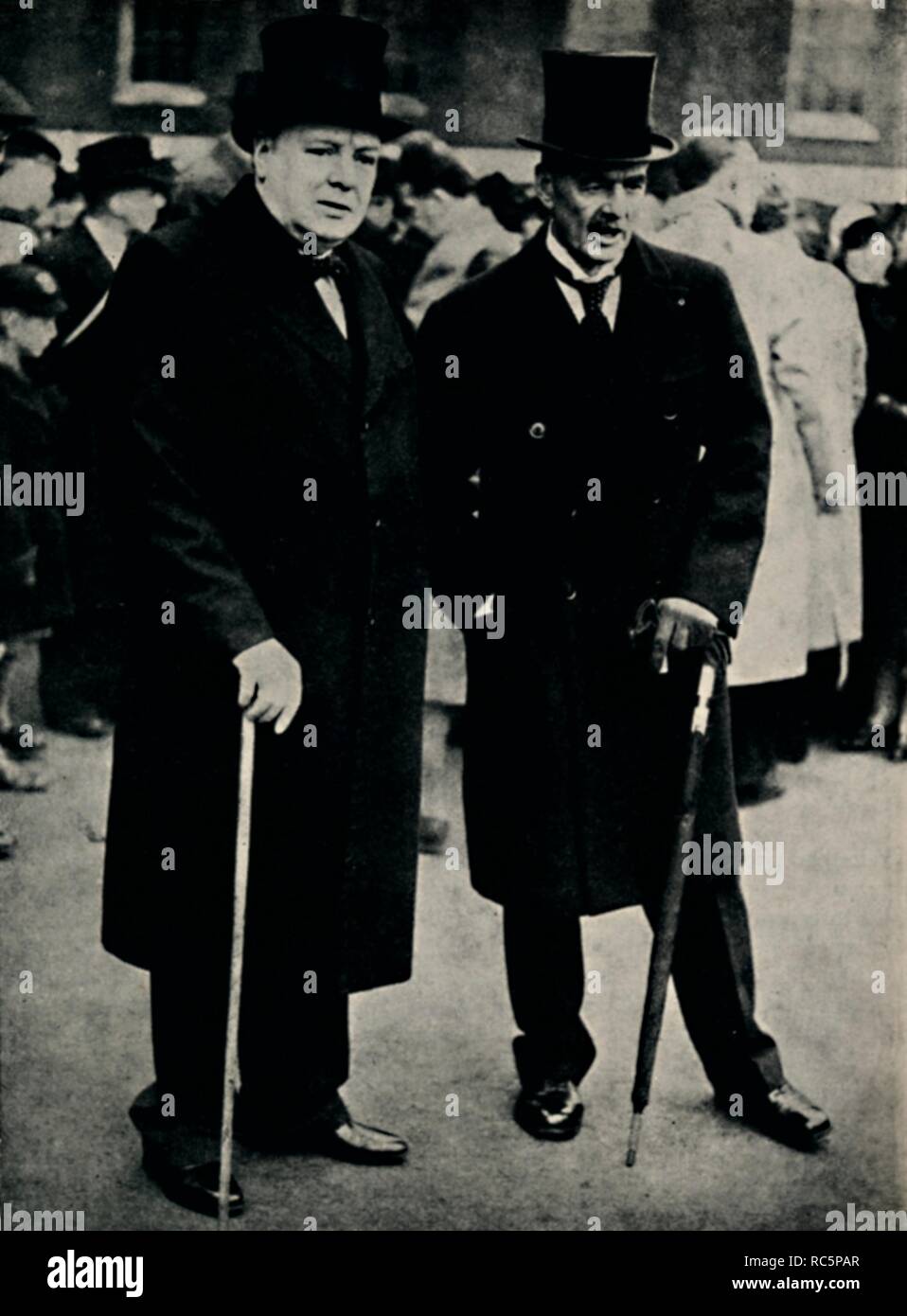 Neville chamberlain and churchill Banque de photographies et d’images à