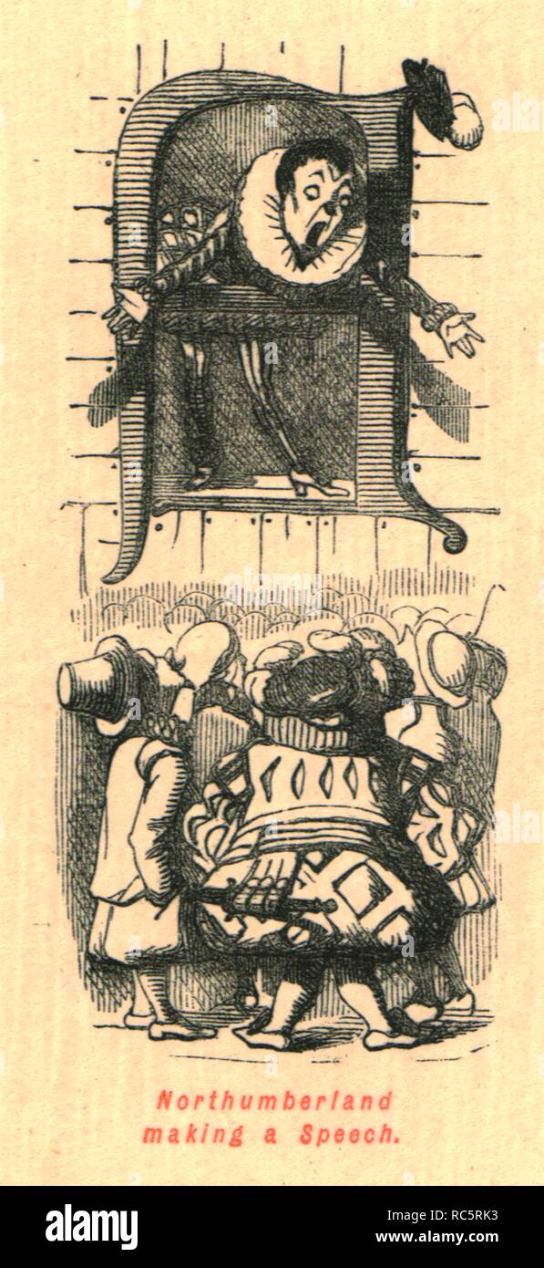 Northumberland 'faire un discours", 1897. Créateur : John Leech. Banque D'Images