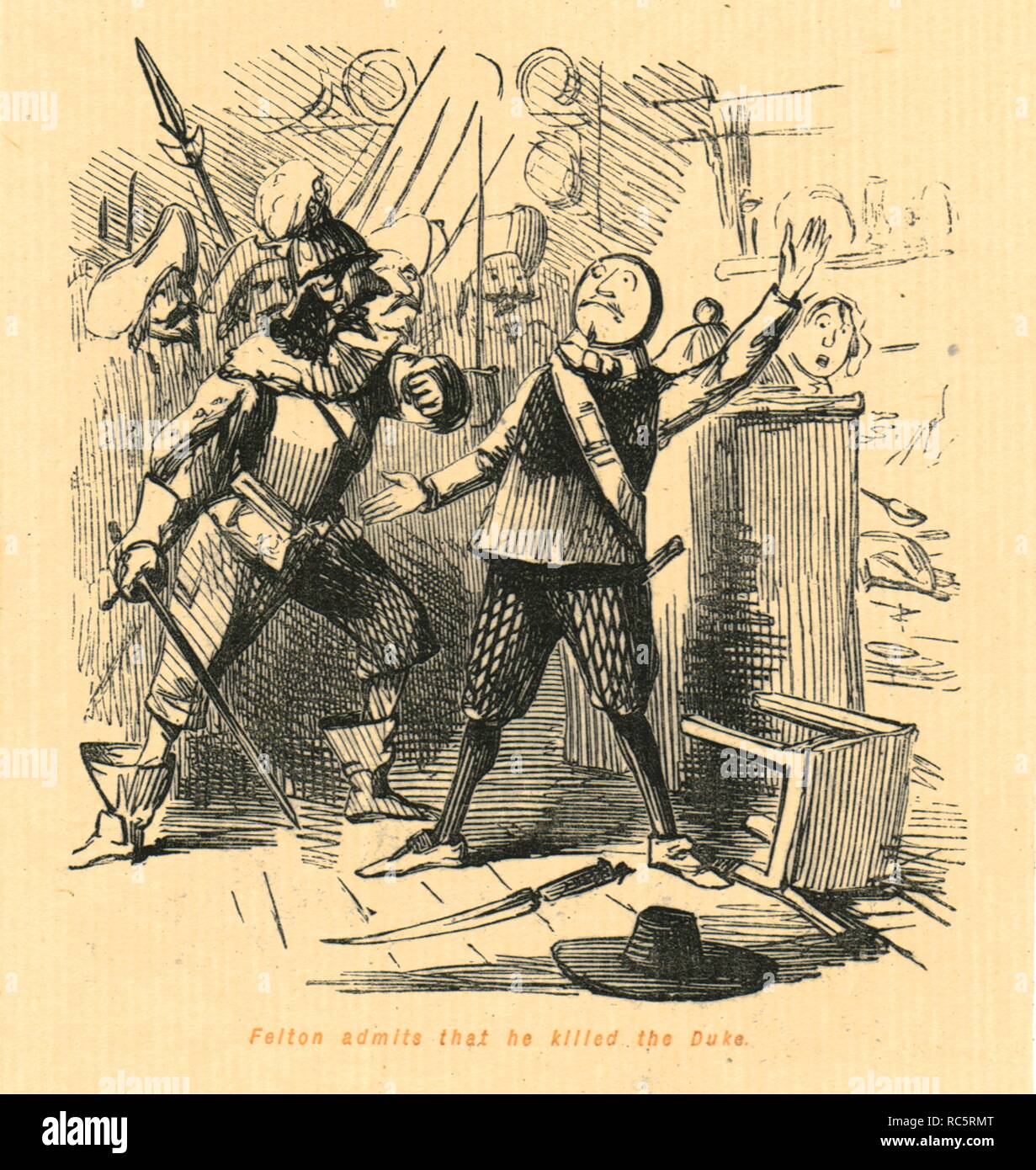 'Felton admet qu'il a tué le Duc', 1897. Créateur : John Leech. Banque D'Images