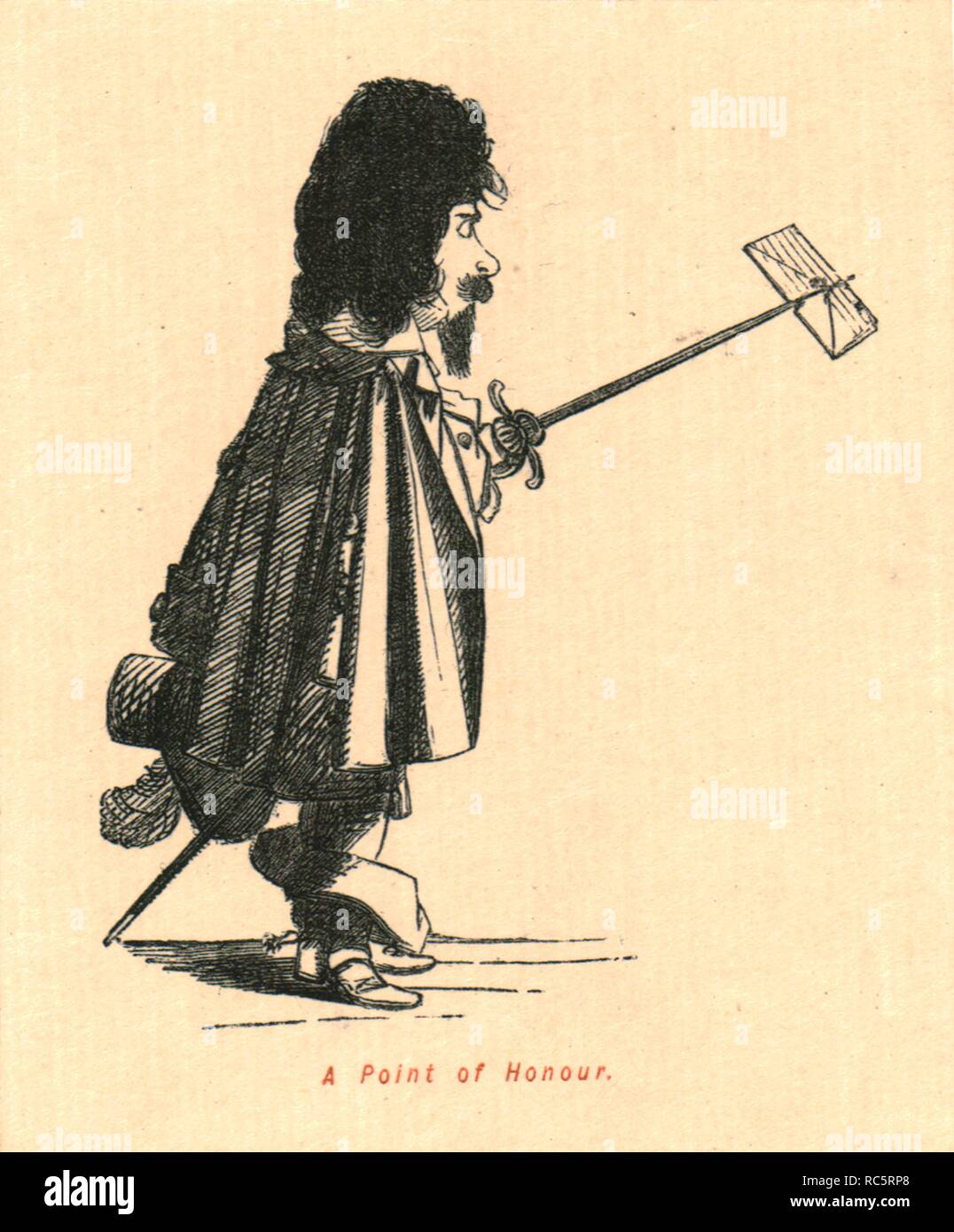 'Un point d'honneur', 1897. Créateur : John Leech. Banque D'Images