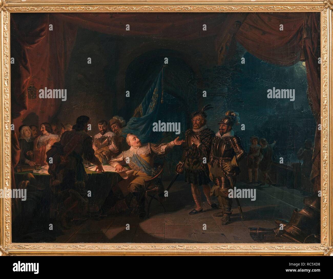 Gustave II Adolphe de Suède à Würzburg. Musée : collection privée. Auteur : Ekman, Robert Wilhelm. Banque D'Images