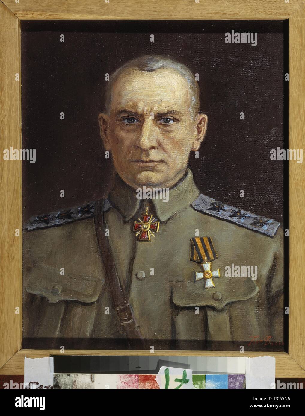 Portrait Du Chef Supreme De L Armee Blanche En Siberie L Amiral Alexandre Koltchak 1874 1920 Musee Musee De La Marine Centrale De L Etat De Saint Petersbourg Author Plume Sergei Varlenovich Photo Stock