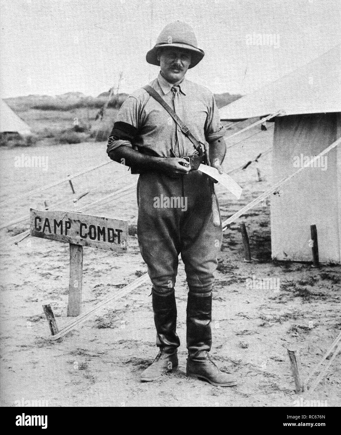 Jack, le frère de Winston Churchill, aux Dardanelles. Mai 1915 Banque D'Images