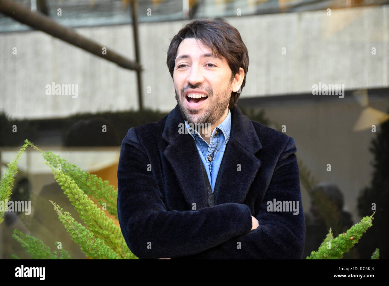 Rome, Italie. 14 janvier, 2019. Hôtel Le Mèridienne Visconti - film de présentation L'AGENCE DEI BUGIARDI Herbert ballerine dans le rôle de Diego Credit : Crédit : Giuseppe Giuseppe Andidero Andidero/Alamy Live News Banque D'Images