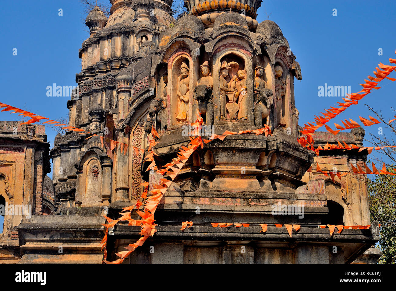 Dakshin Kashi Shiv Mandir, Mahuli Sangam, Satara, Maharashtra, Inde Banque D'Images