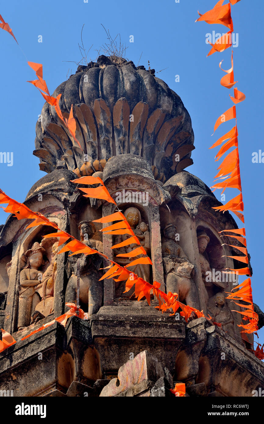 Dakshin Kashi Shiv Mandir, Mahuli Sangam, Satara, Maharashtra, Inde Banque D'Images