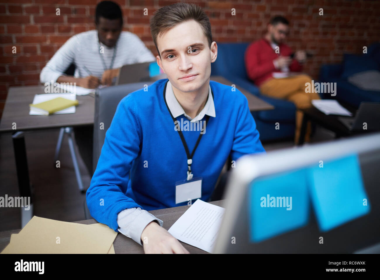 Gestionnaire au travail Banque D'Images