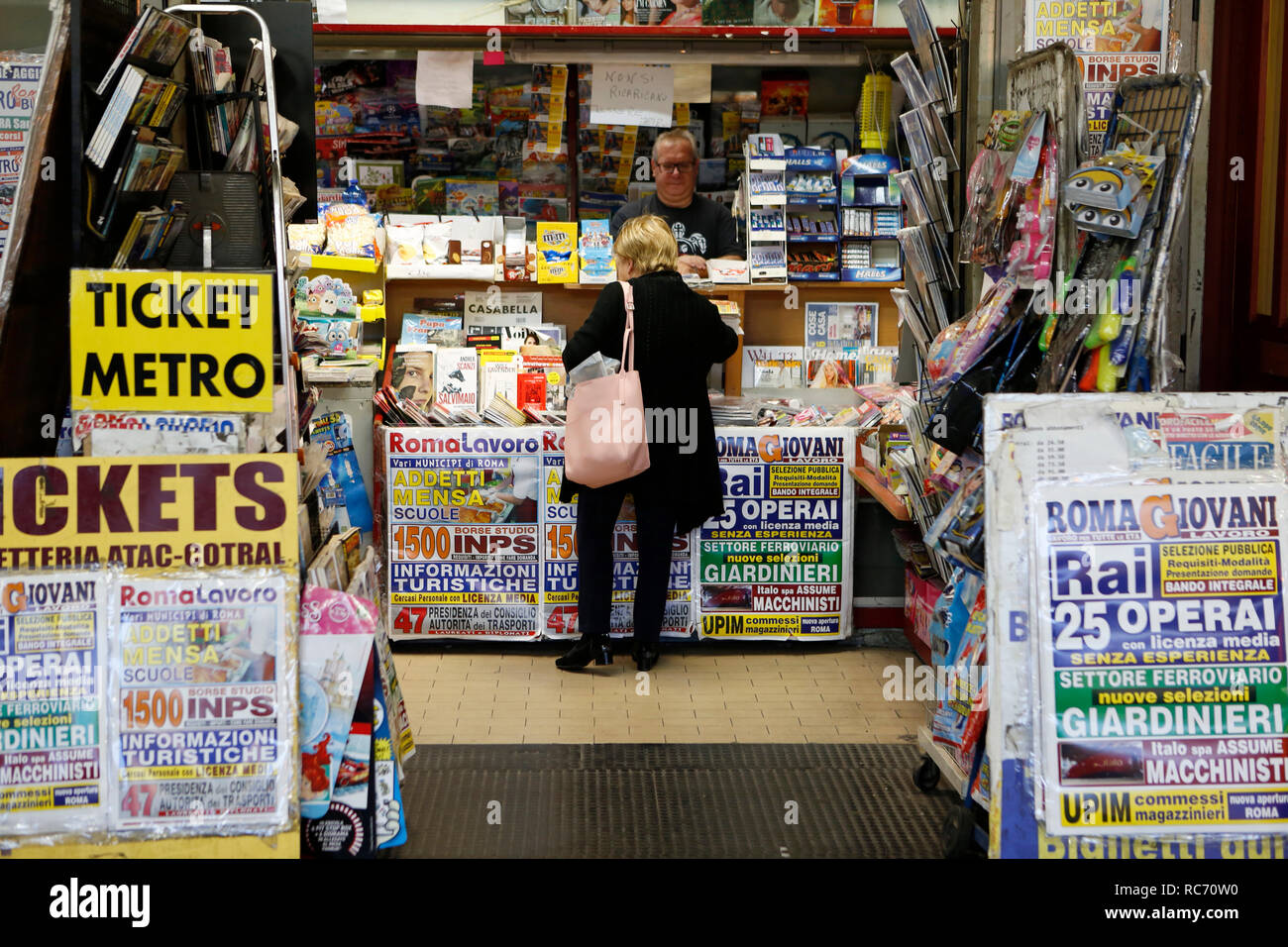 Kiosque, Rome, Lazio, Europe Banque D'Images