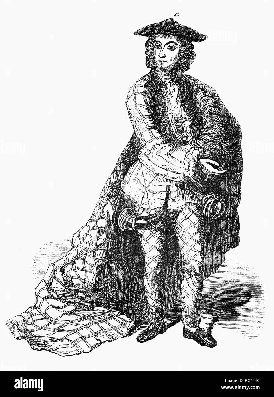 Charles Édouard Stuart (1720-1788) en costume traditionnel de Highland. Connu comme 'le Jeune Prétendant' ou 'le jeune chevalier' et dans la mémoire populaire comme 'Bonnie Prince Charlie', il était petit-fils de Jacques II et VII et après 1766, le Stuart prestataire à la trône de Grande-Bretagne. Il est surtout connu pour son rôle dans l'augmentation de 1745 ; sa défaite à Culloden en avril 1746 a mis fin à la cause Stuart et son évasion de l'Ecosse après le soulèvement a amené à être présenté comme une figure romantique de l'échec héroïque. Banque D'Images