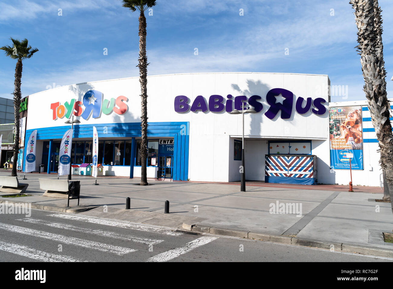 ToysRus et babiesRus, magasin de jouets à Sant Boi de Llobregat, Barcelone, Espagne Banque D'Images