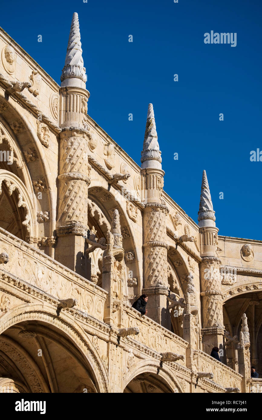 Monastère des Hiéronymites (Mosteiro dos Jerónimos), Lisbonne, Portugal Banque D'Images