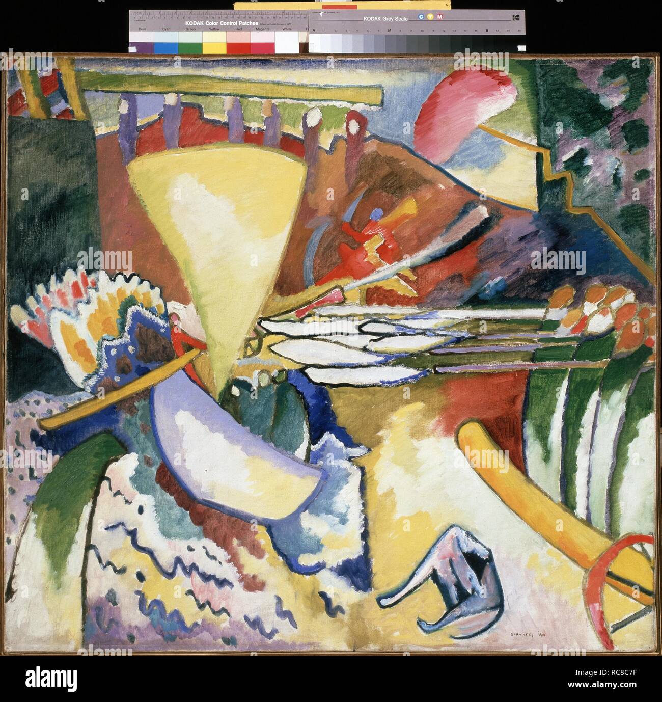 L'improvisation. Musée : Musée Russe, Saint-Pétersbourg. Auteur : Kandinsky, Vassily Vassilievitch. Banque D'Images
