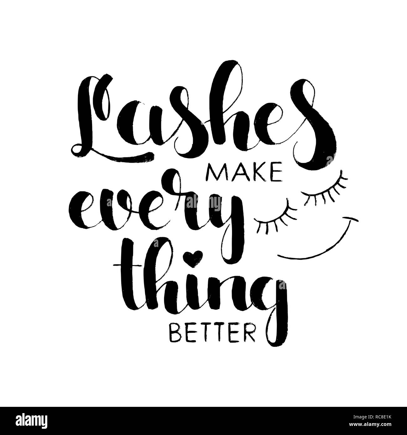 Fouet tout faire meilleure main lettrage. La calligraphie moderne vector hand drawn isolé sur fond blanc pour votre conception Illustration de Vecteur