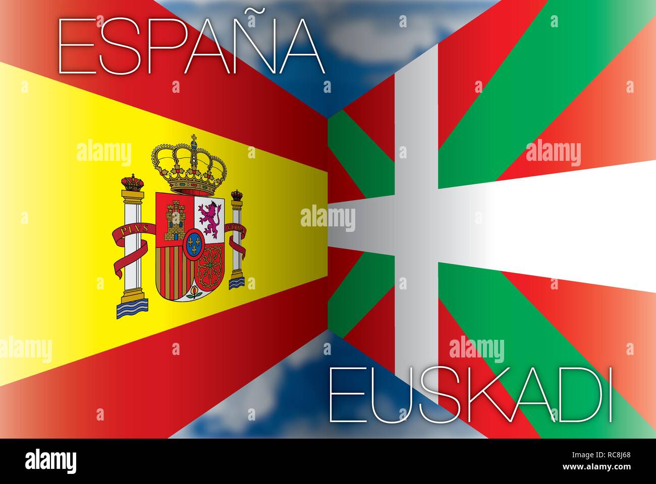 … Et …. flags, vector illustration Illustration de Vecteur