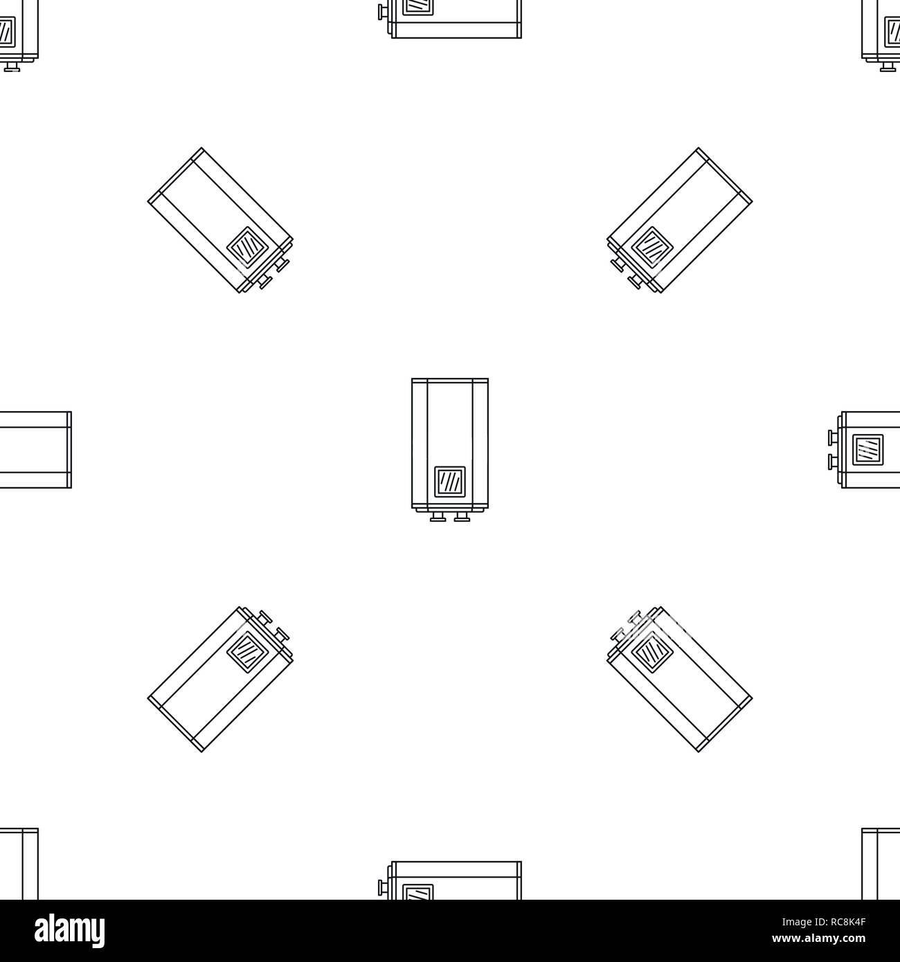 Chaudière à gaz naturel. Contours illustration de chaudière gaz naturel icône vecteur pour la conception web isolé sur fond blanc Illustration de Vecteur