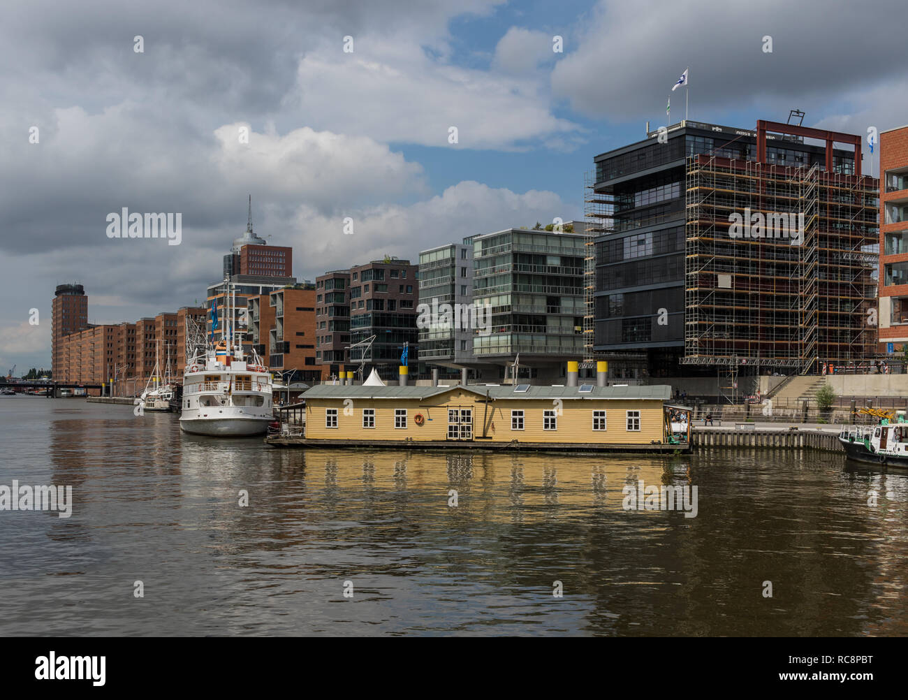Hambourg, Allemagne - deuxième plus grande ville d'Allemagne, Hambourg a été classé site du patrimoine mondial de l'Unesco en raison de son architecture particulière Banque D'Images