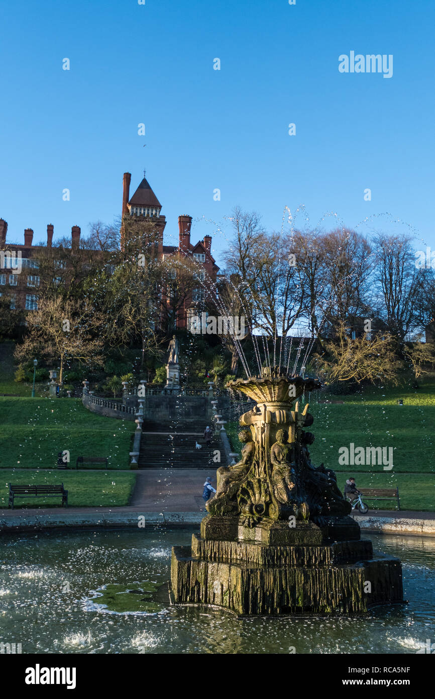 Avenham Park à Preston Banque D'Images