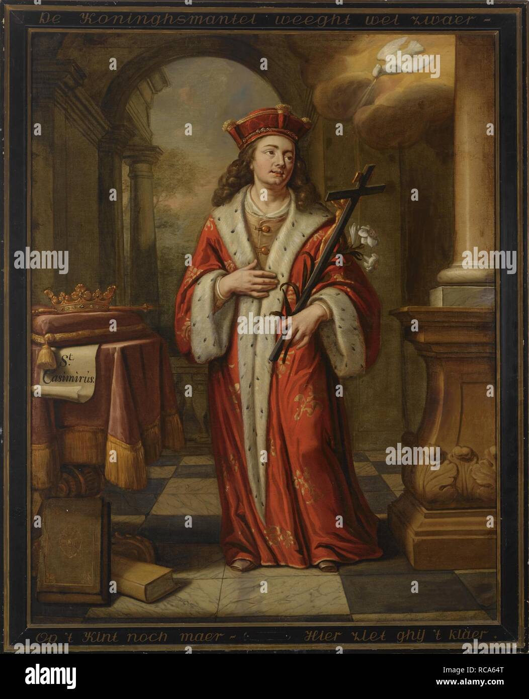 Saint Casimir Jagellon. Musée : collection privée. Auteur : Collenius, Herman. Banque D'Images