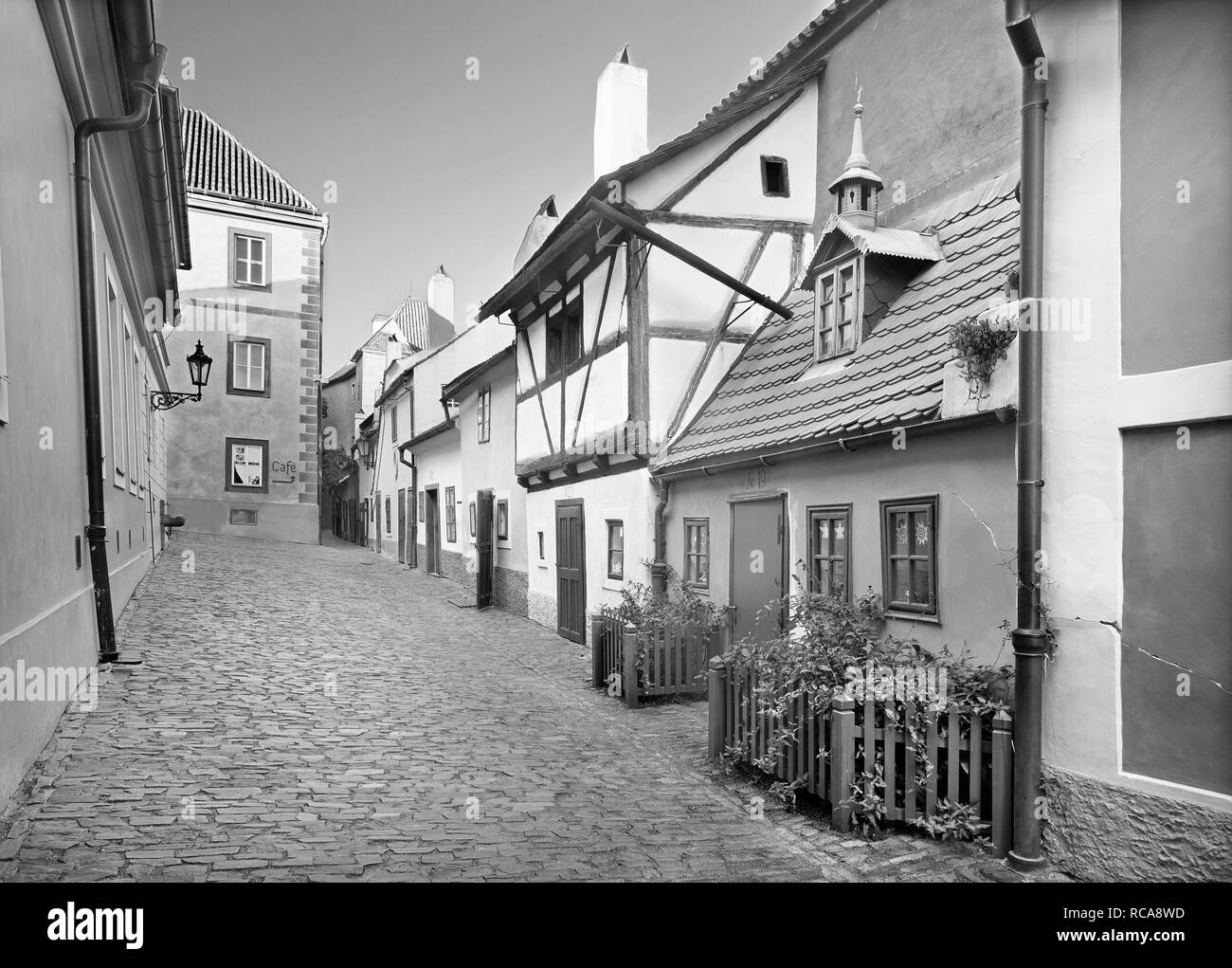 Prague - La ruelle d'Or Banque D'Images