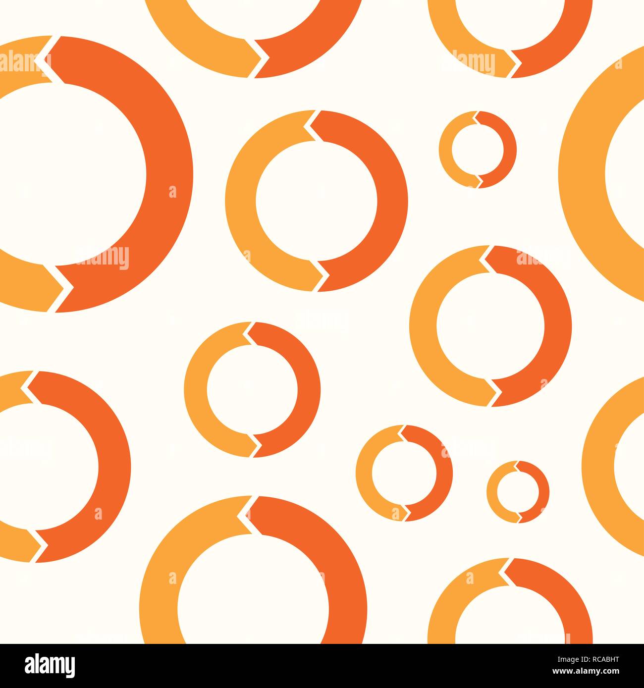 Vector background seamless pattern avec flèches circulaires pour votre conception. Illustration de Vecteur