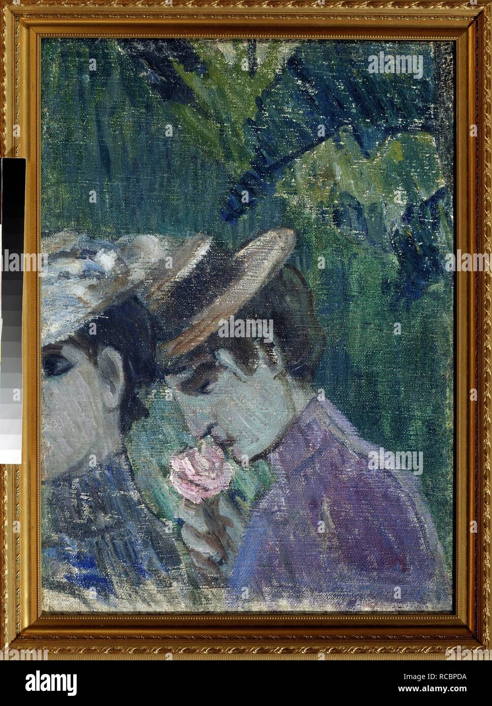 Paysage de Crimée. Musée : Musée Anton Tchekhov, Yalta. Auteur : Sorin, Saveli Abramovich. Banque D'Images