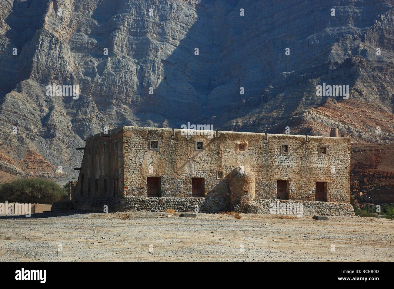 Old Fort, Bukha, dans l'enclave omanaise de Musandam, Oman, Péninsule Arabique, au Moyen-Orient, en Asie Banque D'Images