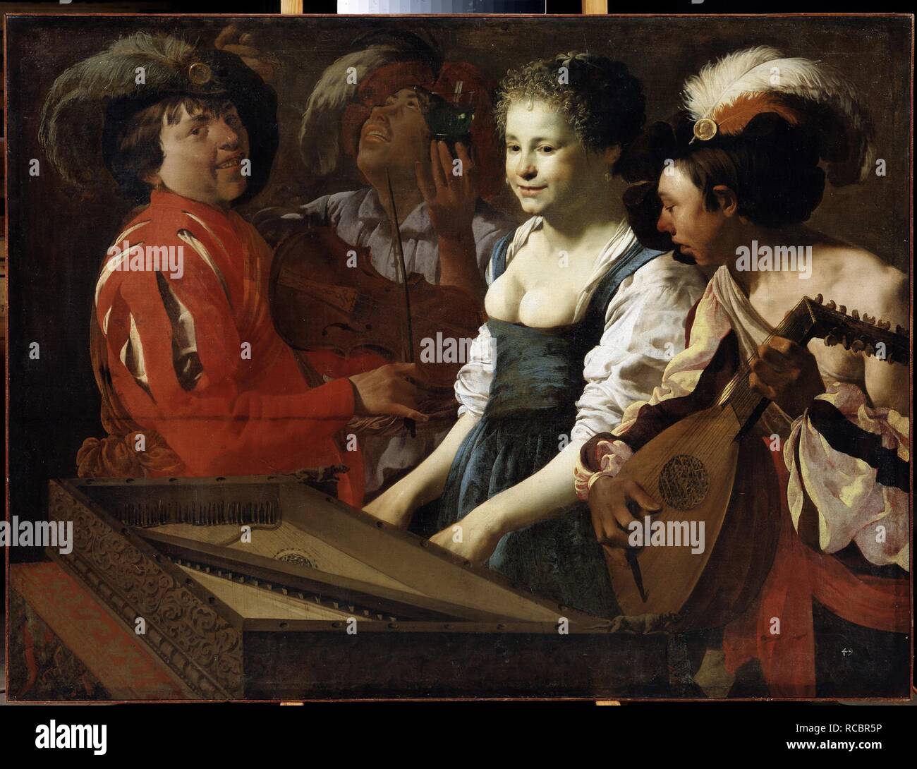 Les concerts. Musée : Musée d'art régional, Tchernigov. Auteur : Ter Brugghen, Hendrick Jansz. Banque D'Images