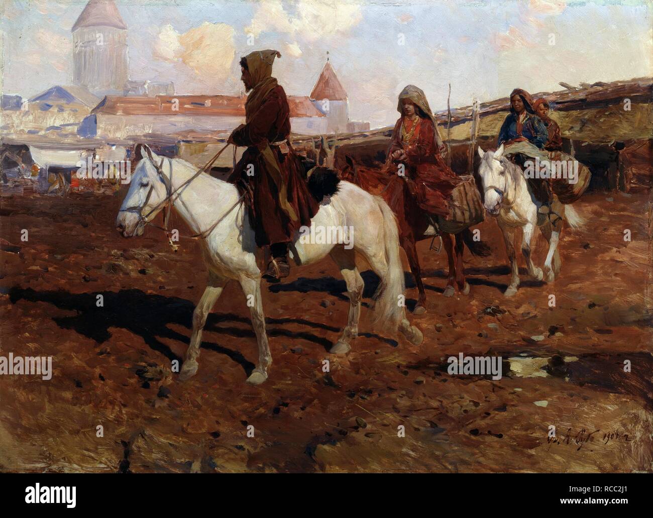 Dans l'Orient. Musée : Musée de l'état d'architecture et d'histoire, Pereslavl Zalessky. Auteur : ROUBAUD, Franz. Banque D'Images