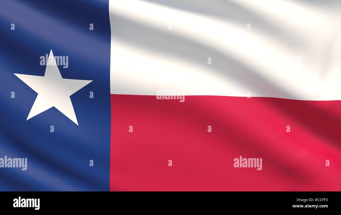 État du Texas drapeau. Drapeaux des états des USA. Banque D'Images