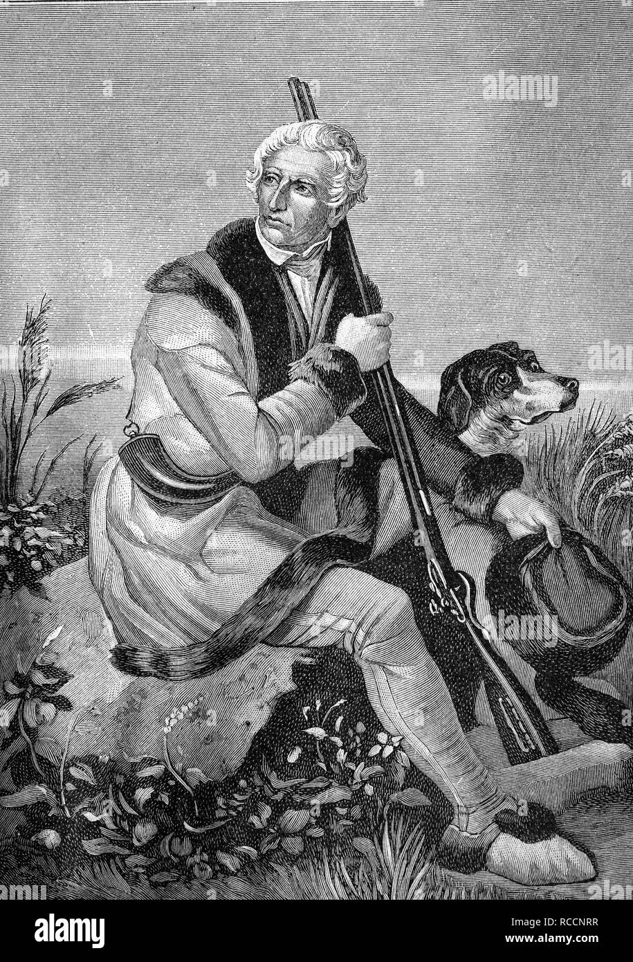 Daniel Boone, 1734 - 1820, un pionnier américain et Hunter, historique de la gravure sur bois, vers 1897 Banque D'Images