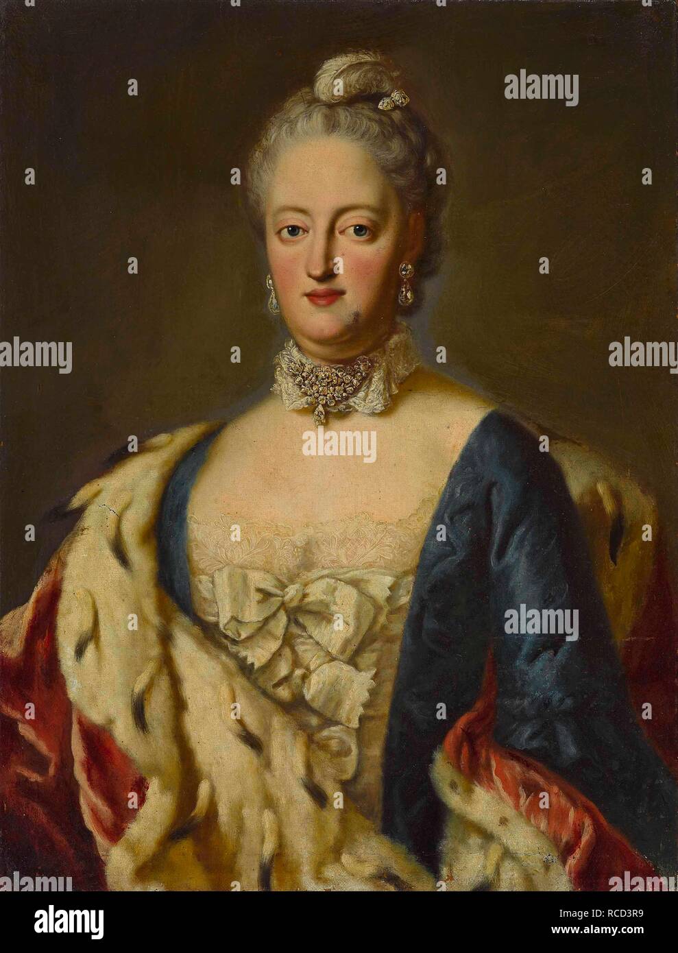 Duchesse Anna Maria Josepha de Bavière (1734-1776), Margravine de Baden-Baden. Musée : collection privée. Auteur : DESMAREES, GEORGE. Banque D'Images