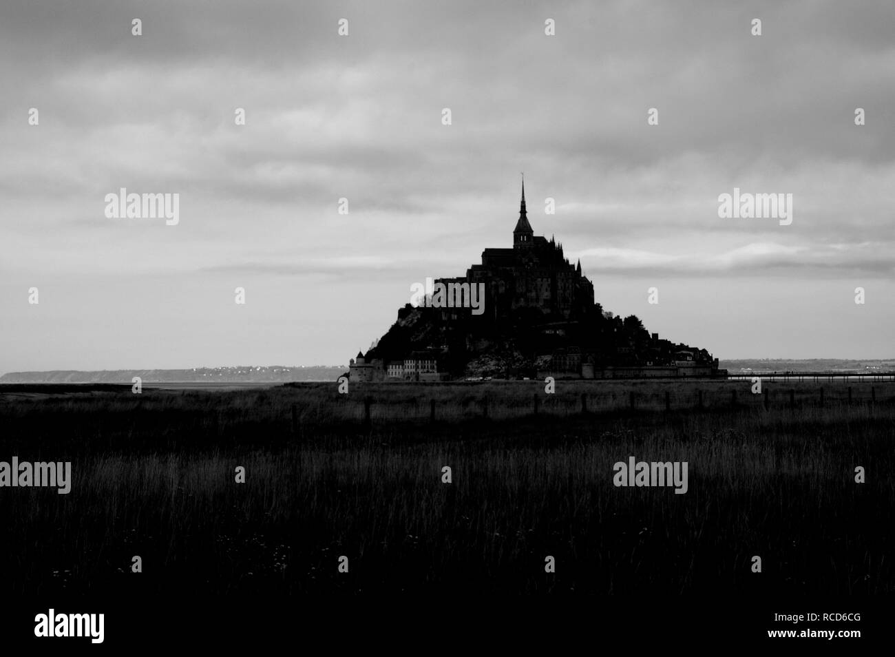 Mont Saint Michel, France. La Normandie. L'Europe Banque D'Images