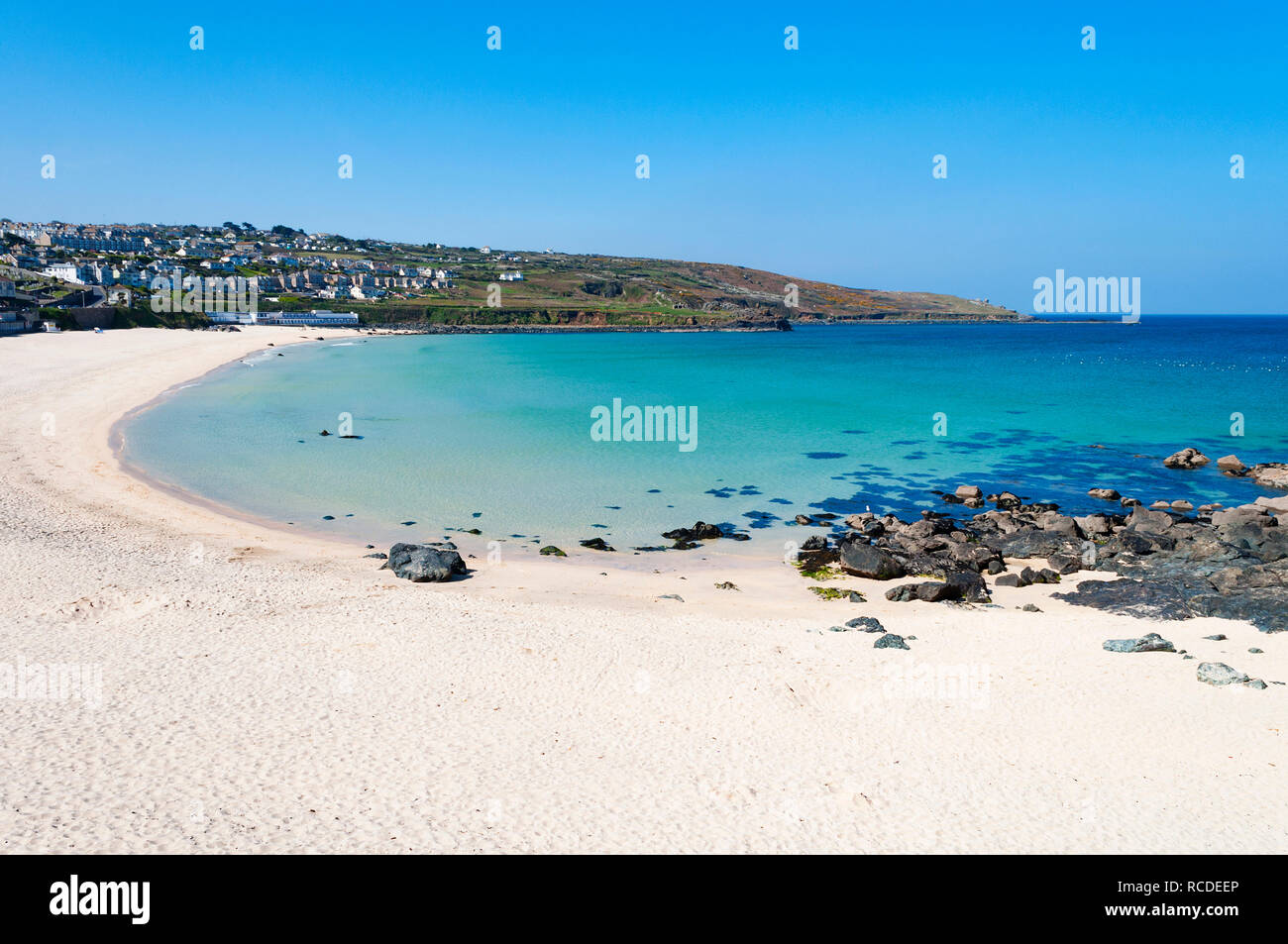 Porthmeor beach, st.ives, Cornwall, England, UK. Banque D'Images