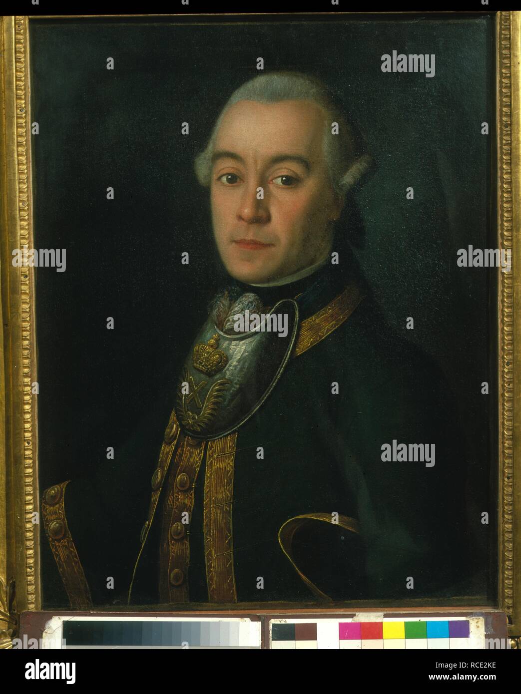 Portrait de Mikhaïl Dmitrievitch Buturlin. Musée : la Galerie nationale Tretiakov (Moscou). Auteur : ANTROPOV, Alexei Petrovitch. Banque D'Images