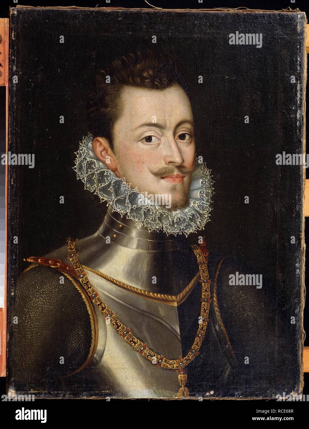 Portrait du gouverneur de la Habsburg Pays-bas Don John de l'Autriche (Juan d'Autriche) (1547-1578). Musée : Musée d'art de l'Extrême-Orient, Khabarovsk. Auteur : Sanchez Coello, Alonso. Banque D'Images